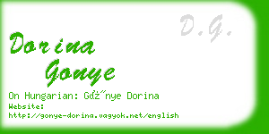 dorina gonye business card